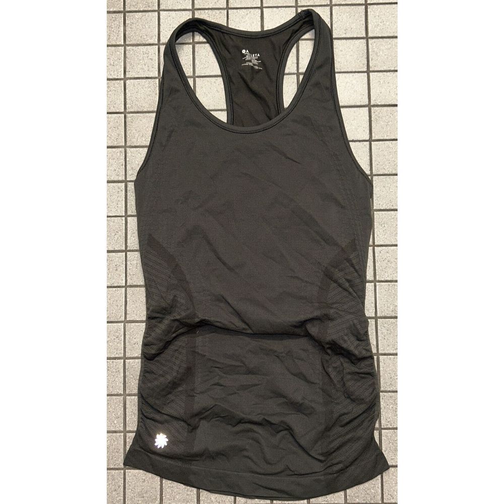 Athleta Speedlight Seamless Tank Womens XS Racerback Breathable Gray 77677 - Picture 1 of 2